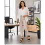 sandale dama negre din piele naturala cu platforma wedge si catarama clp14n